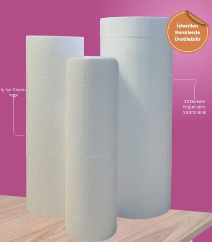 3lü Matruşka Silindir Strafor Set