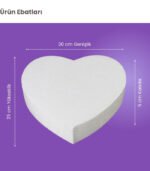 Strafor Kalp Dekor - Görsel 2