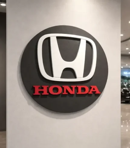 Honda Marka araçlar için Kırmızı ve Beyaz detaylı strafor köpükten üretilen logo