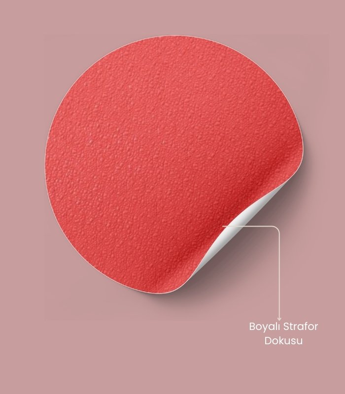 boyalı strafor doku